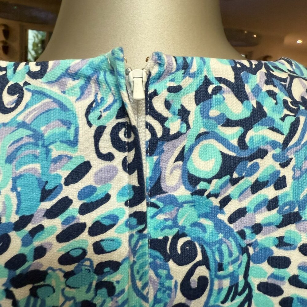 Lilly Pulitzer MILA SHIFT DRESS Light Aqua Spritz SIZE Size 6 - Picture 6 of 9